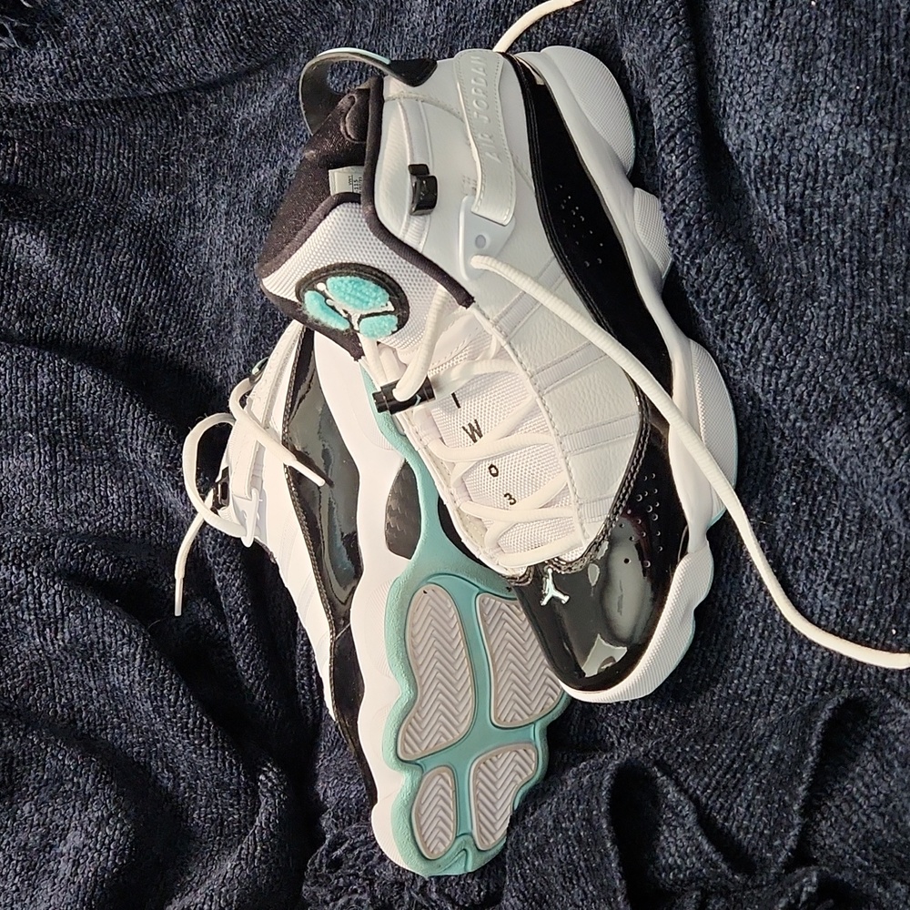 Men’s Jordan 6 Rings Sz 7 White Concord Black Tropical Twist
